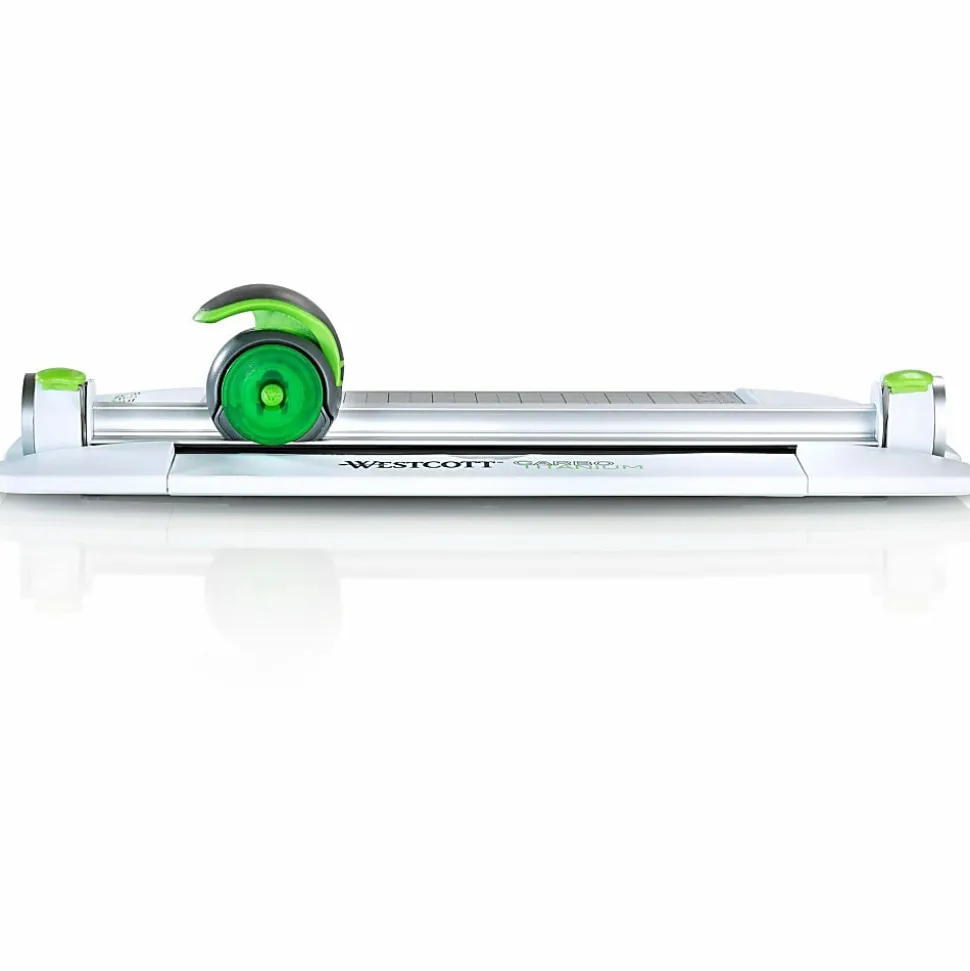 Westcott® CarboTitanium Rotary Trimmer, 12", White/Green