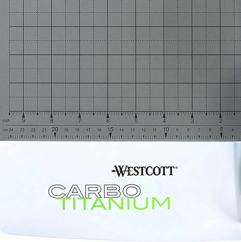 Westcott® CarboTitanium Rotary Trimmer, 12", White/Green