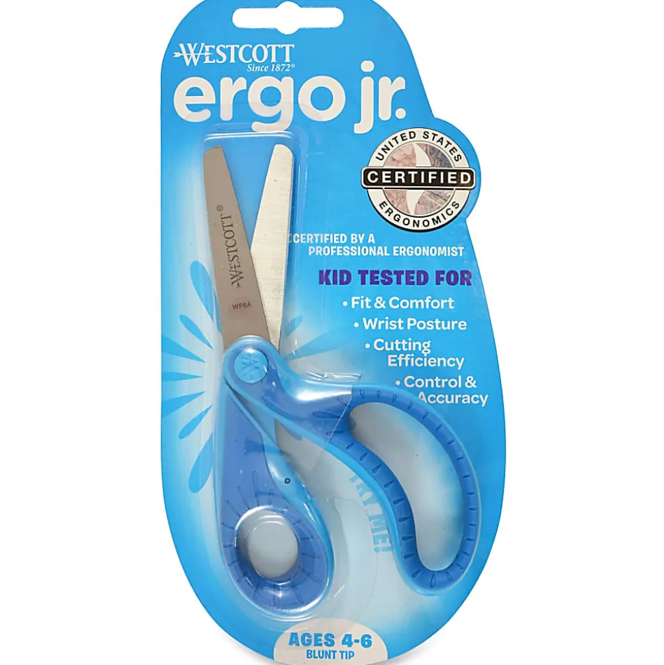 Westcott® Ergo Kids Scissors, 5", Blunt, Assorted Colors