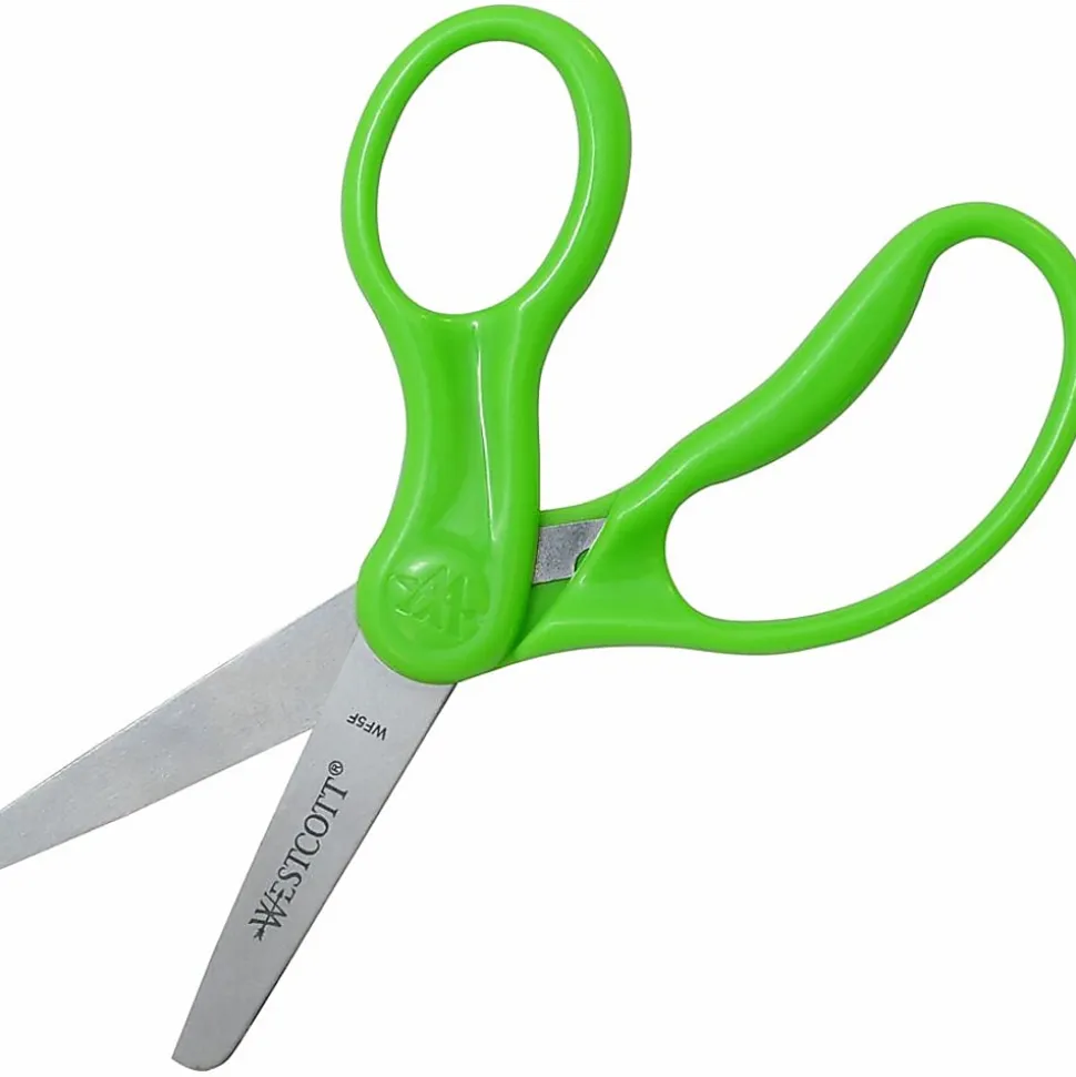 Westcott® Hard Handle Kids Value Scissors, 5", Blunt, Assorted Colors