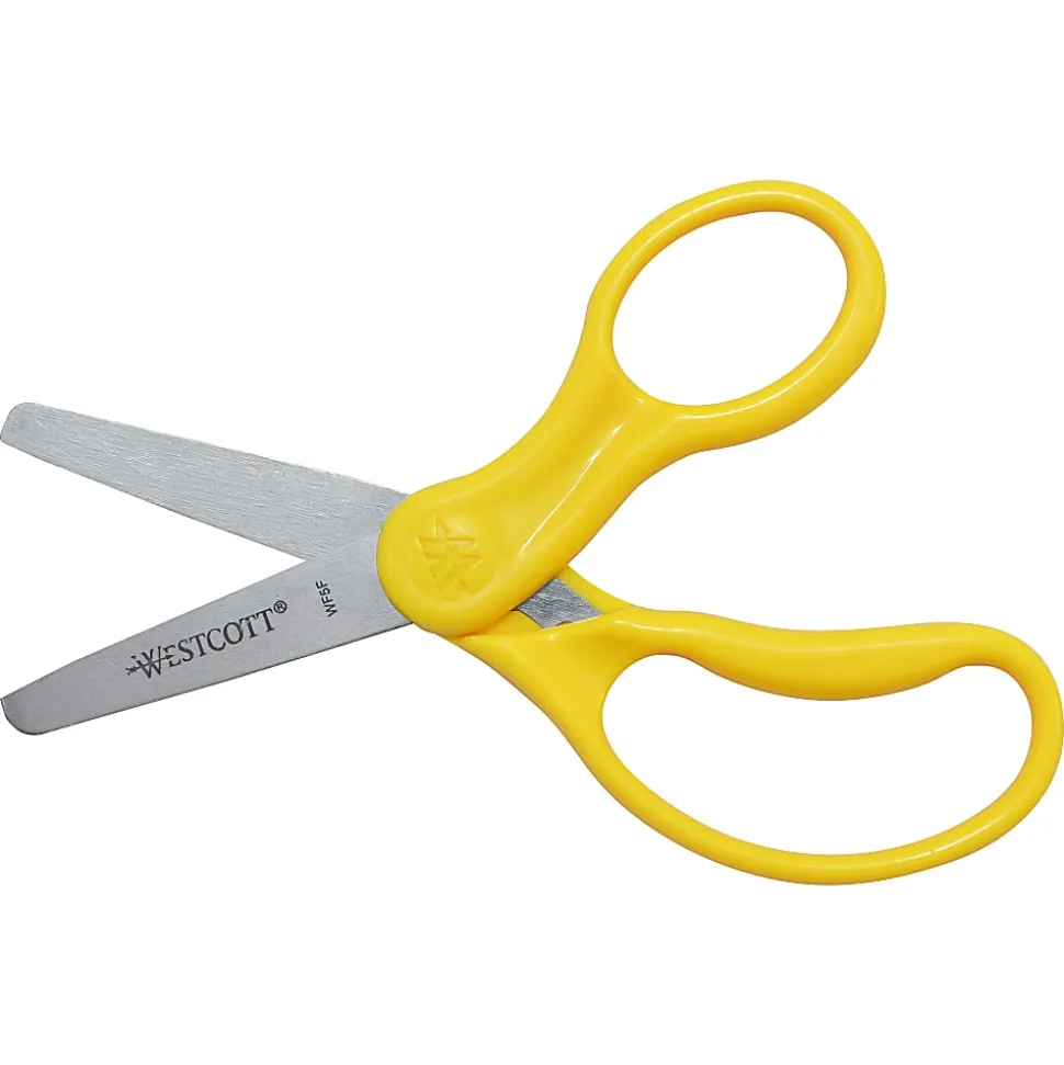 Westcott® Hard Handle Kids Value Scissors, 5", Blunt, Assorted Colors