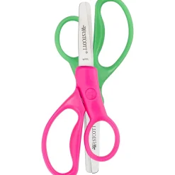Westcott® Hard Handle Kids Value Scissors, 5", Pointed, Assorted Colors, Pack Of 2
