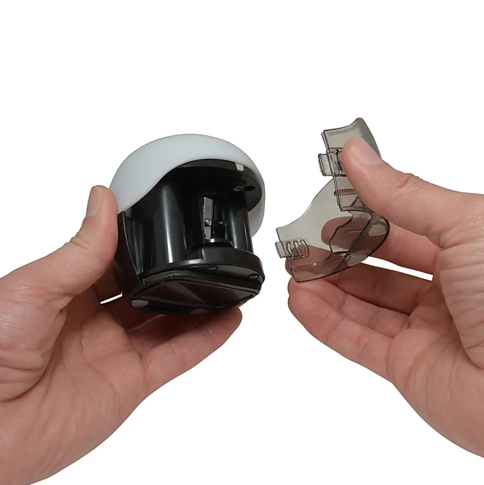 Westcott iPoint Glow Color-Changing Pencil Sharpener, 6-3/8"H x 3-3/8"W x 5-15/16"D