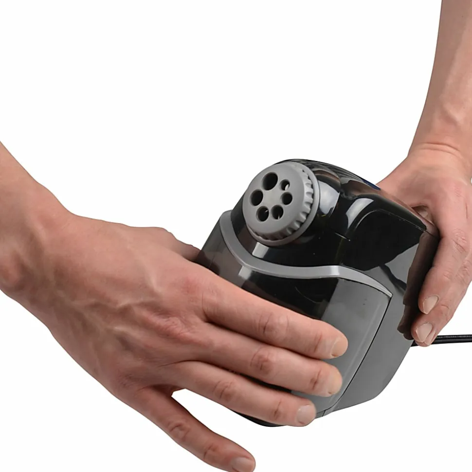 Westcott iPoint Heavy-Duty Helical School Sharpener, 7-13/16" x 5-13/16", Gray/Black