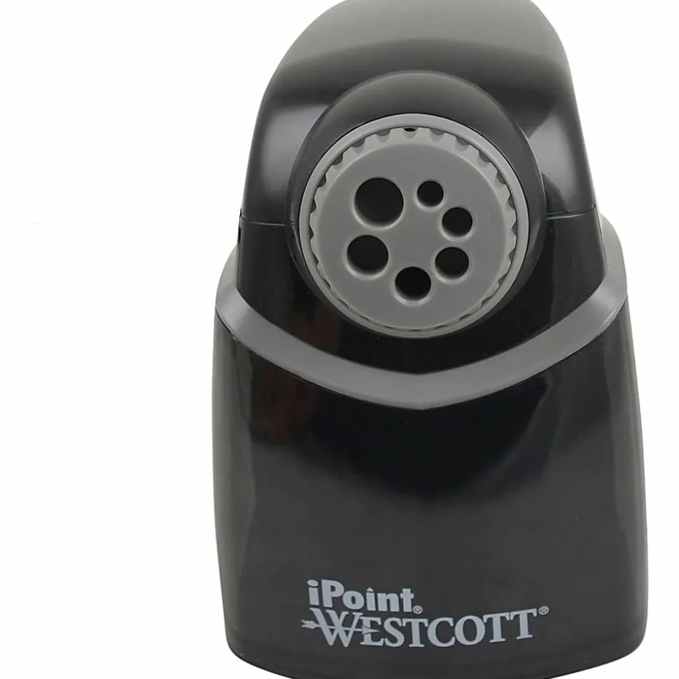 Westcott iPoint Heavy-Duty Helical School Sharpener, 7-13/16" x 5-13/16", Gray/Black