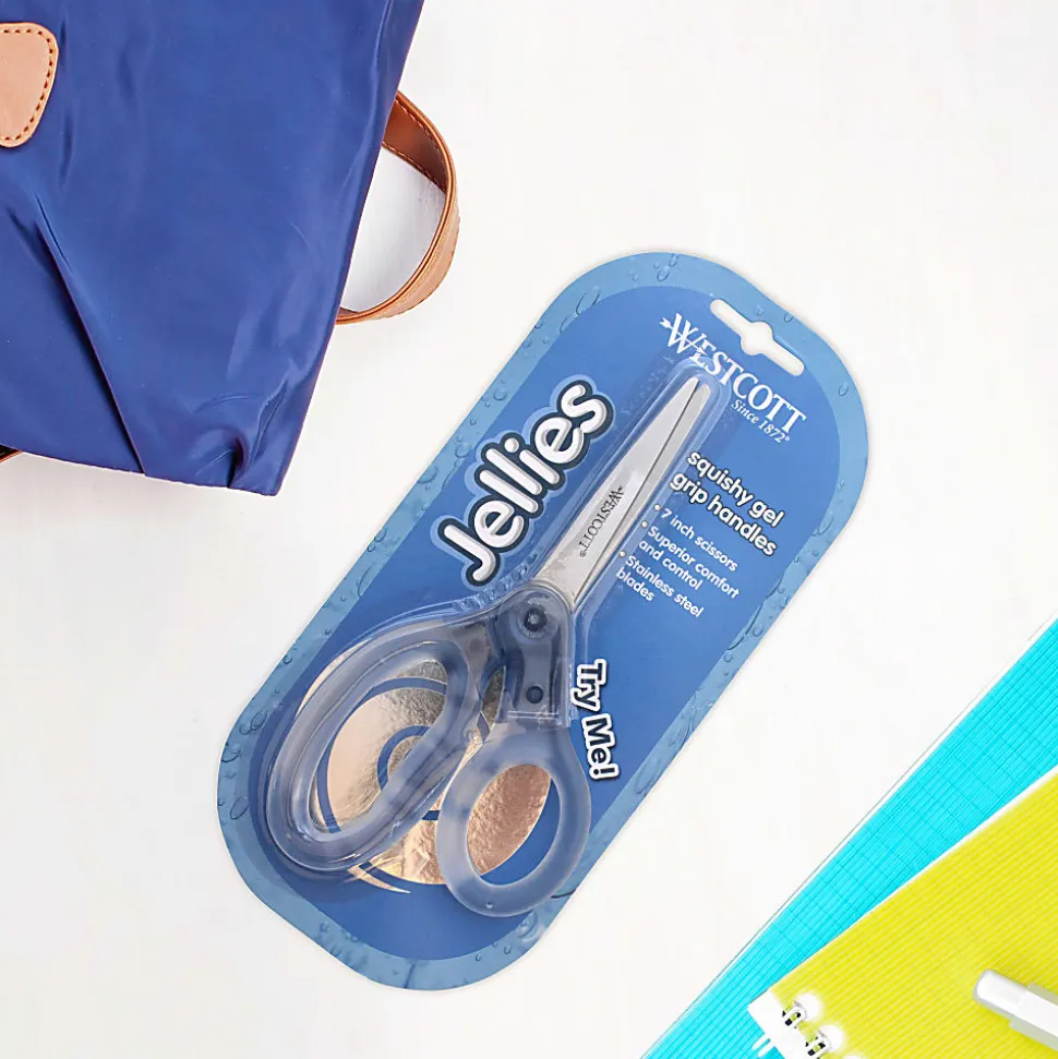 Westcott Jellies Scissors, 7", Blue, Total Qty 1