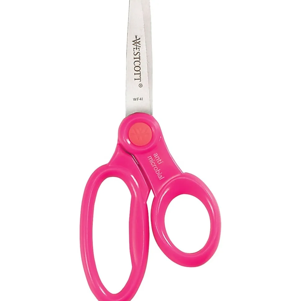 Westcott® Kids School Pack Scissors, 5", Blunt, Assorted Colors, Pack Of 12