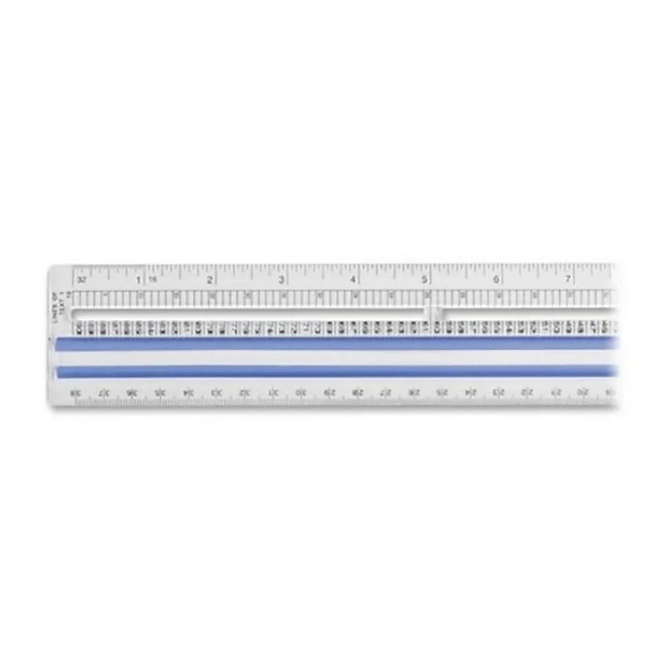 Westcott® 15" Magnifying Ruler, Clear Plastic