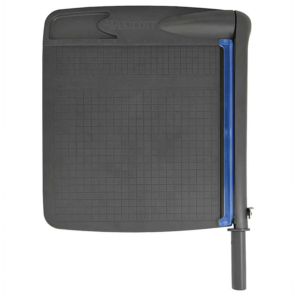 Westcott® Multi-Purpose Guillotine Trimmer, 12", Black/Blue