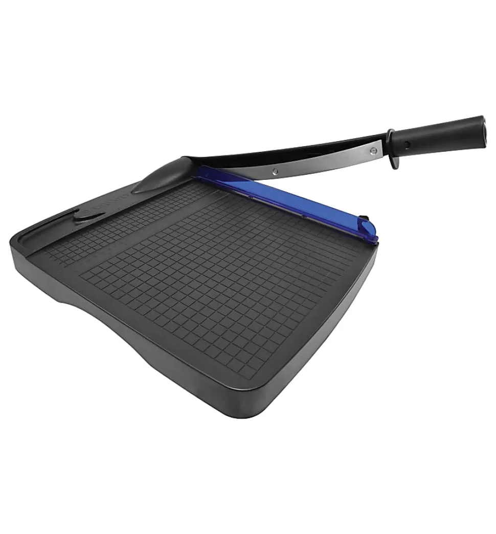 Westcott® Multi-Purpose Guillotine Trimmer, 12", Black/Blue
