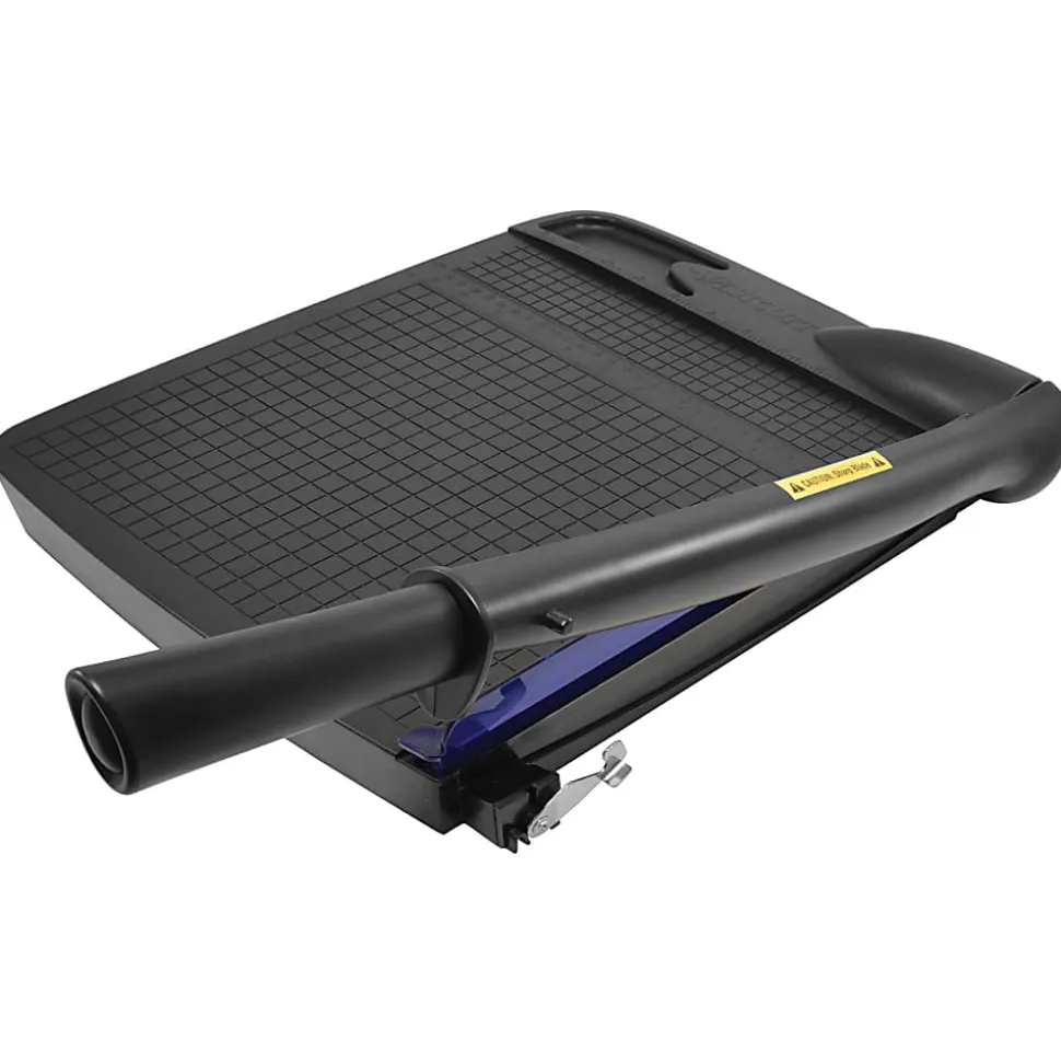Westcott® Multi-Purpose Guillotine Trimmer, 12", Black/Blue