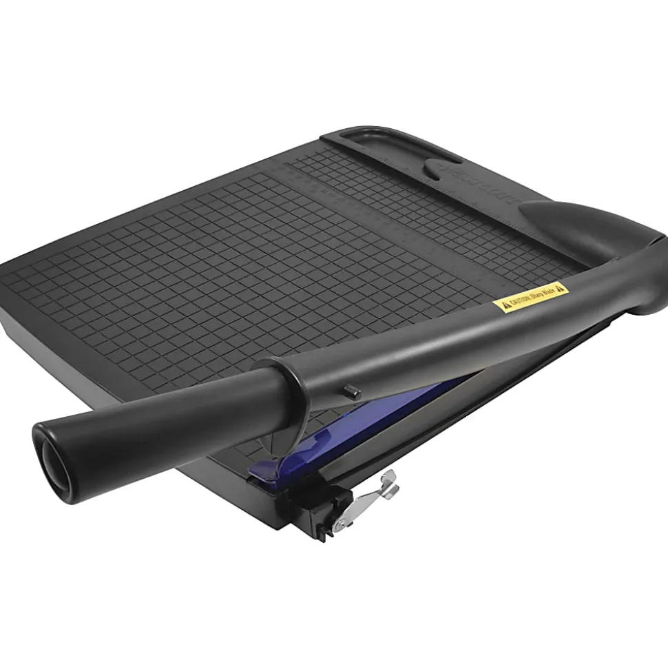 Westcott® Multi-Purpose Guillotine Trimmer, 12", Black/Blue