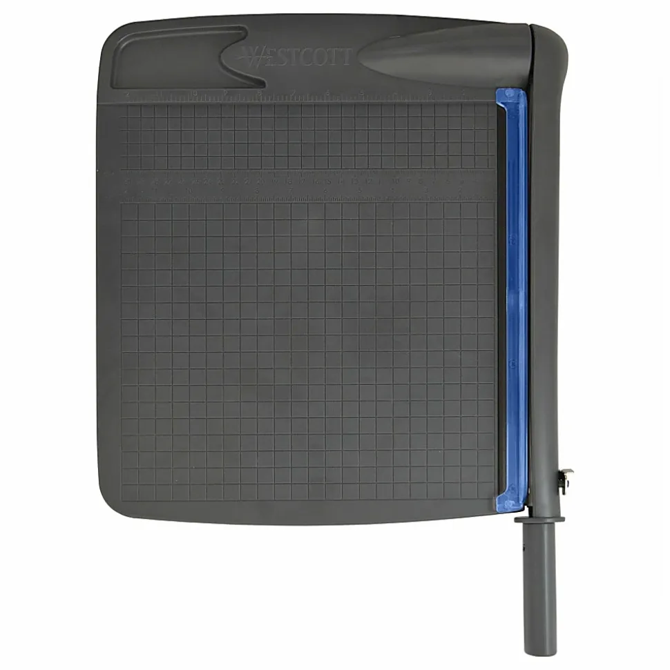 Westcott® Multi-Purpose Guillotine Trimmer, 12", Black/Blue