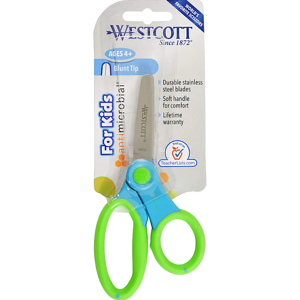 Westcott® Soft Handle Kids Scissors, 5", Pointed, Assorted Colors