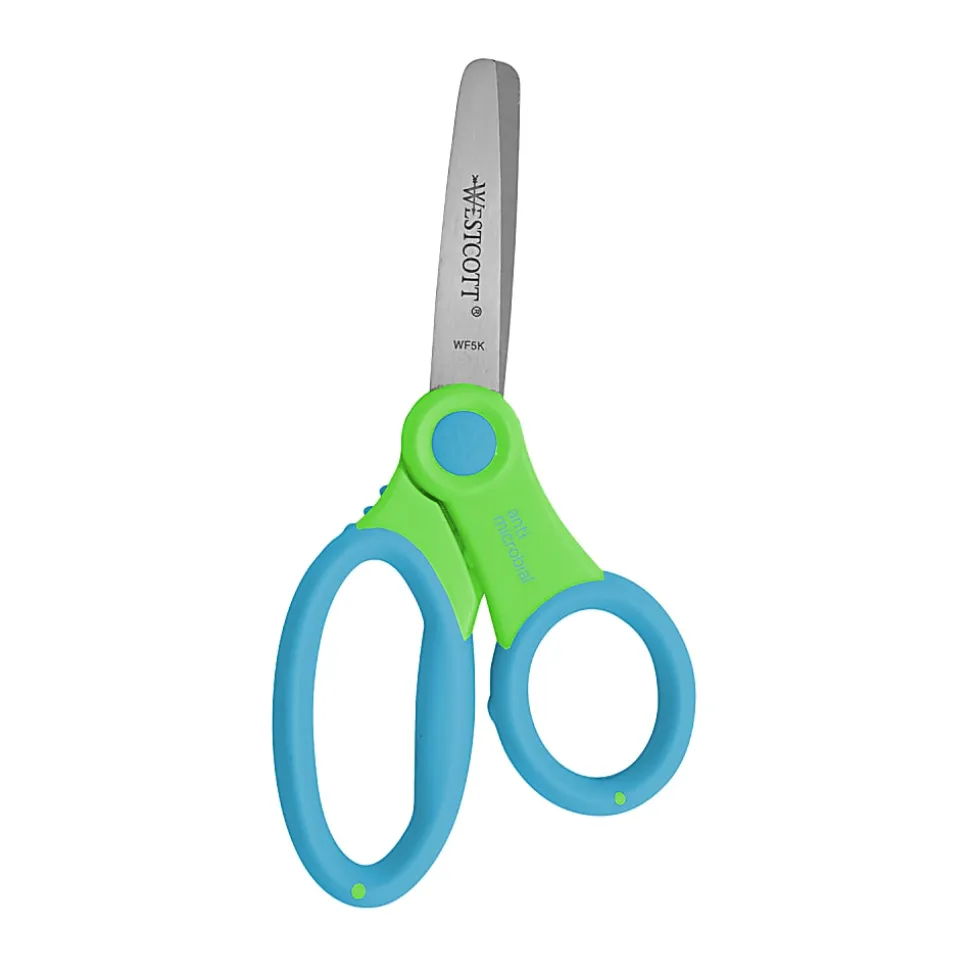 Westcott® Soft Handle Kids Scissors, 5", Pointed, Assorted Colors