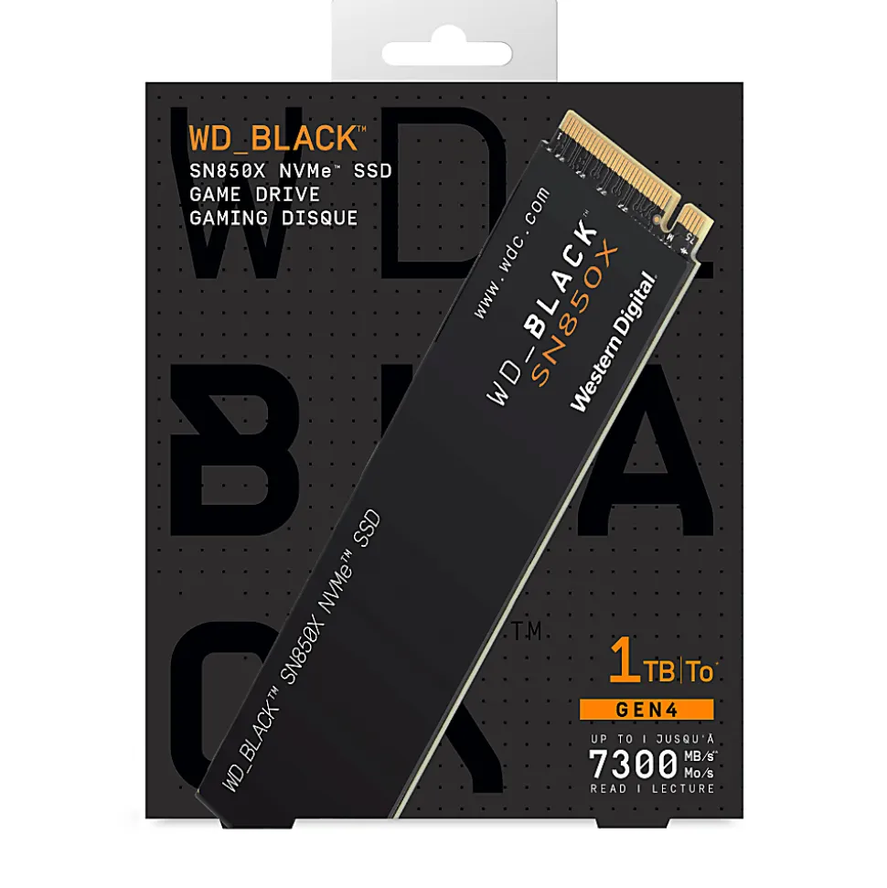 Western Digital BLACK™ SN850X NVMe™ SSD, 1TB, Black