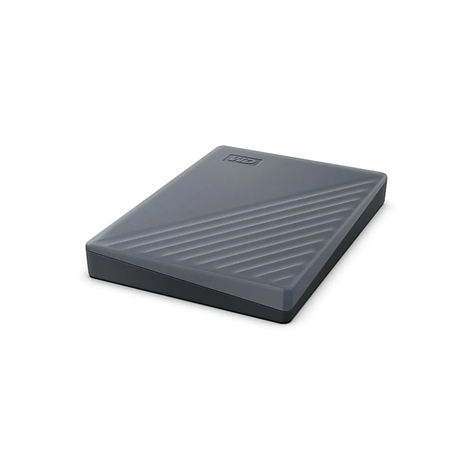 Western Digital My Passport® Portable Hard Drive, 2TB, Silicon Gray