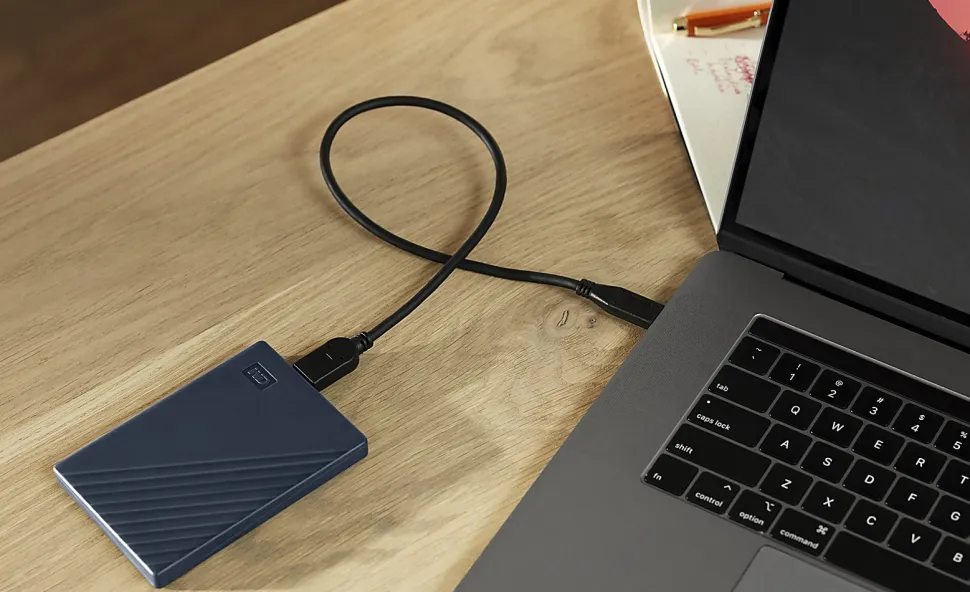 Western Digital My Passport™ Portable HDD For Mac, 5TB, Blue