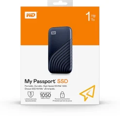 Western Digital My Passport™ Portable SSD, 2TB, Blue