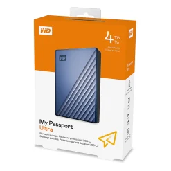 Western Digital My Passport® USB-C™ Portable Hard Drive, 5TB, Silicon Gray