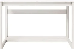 Whalen® Cecile 48”W Writing Desk, Snowdrift White/White Oak