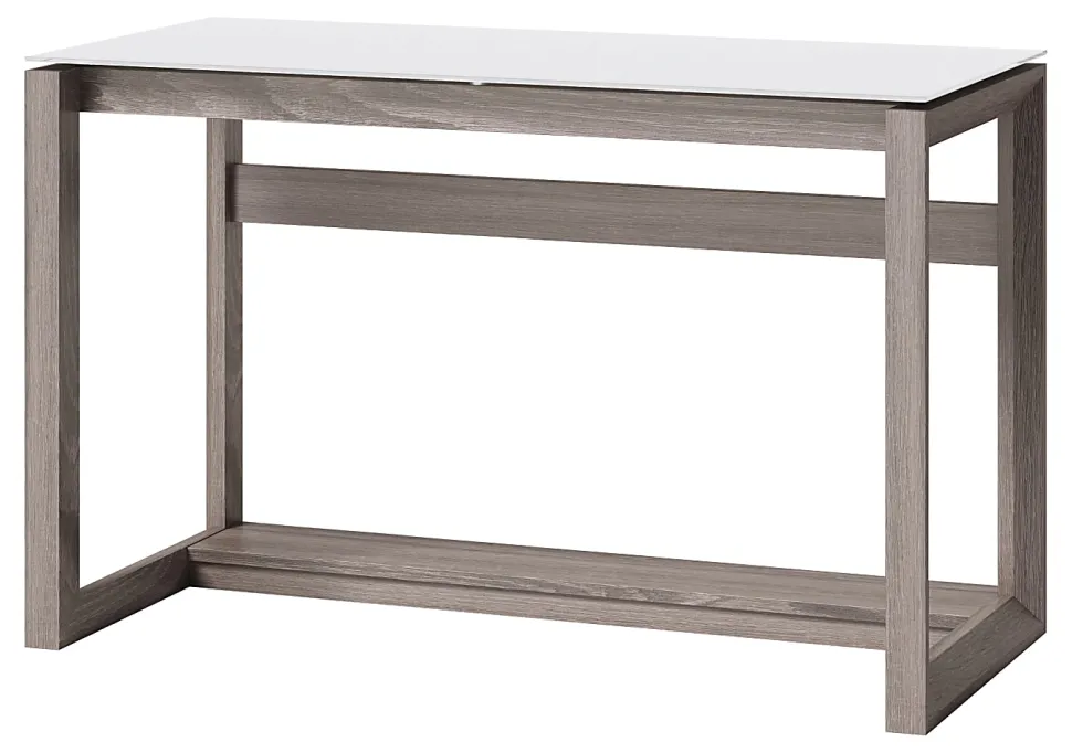 Whalen® Cecile 48”W Writing Desk, Snowdrift White/Fossil Greige Oak