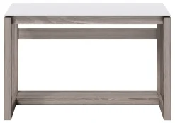Whalen® Cecile 48”W Writing Desk, Snowdrift White/Fossil Greige Oak