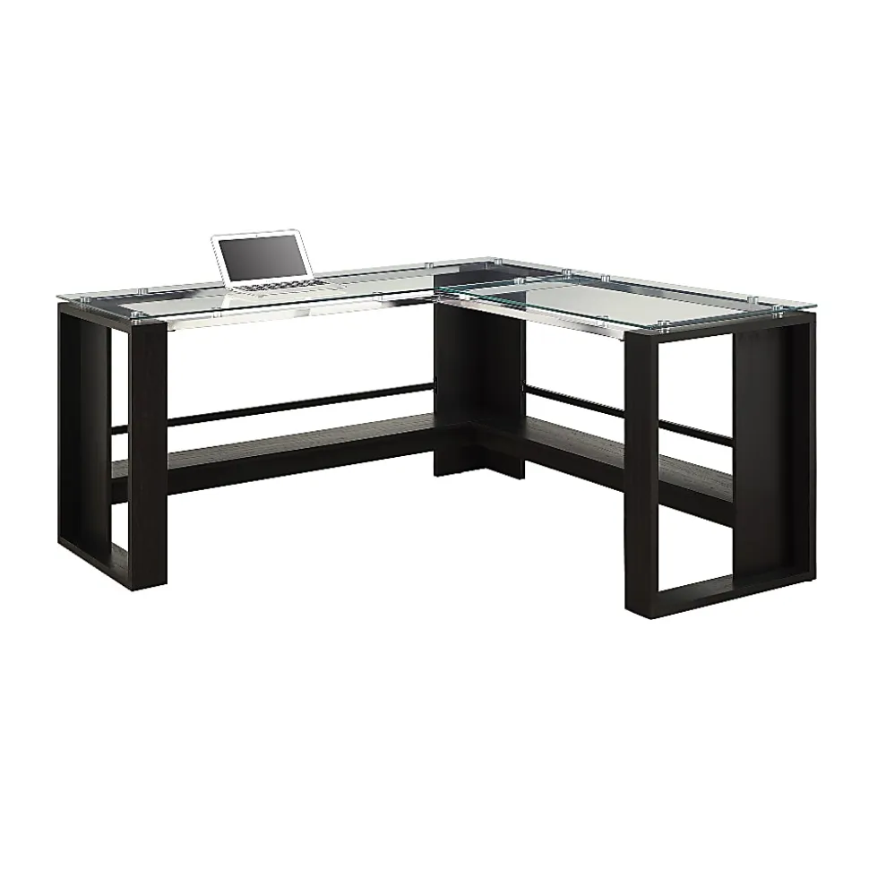 Whalen® Jasper 60"W L-Shape Corner Desk, Espresso