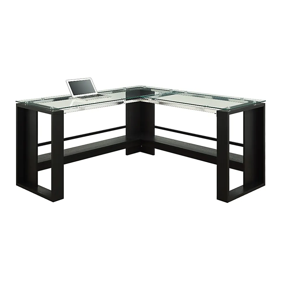 Whalen® Jasper 60"W L-Shape Corner Desk, Espresso