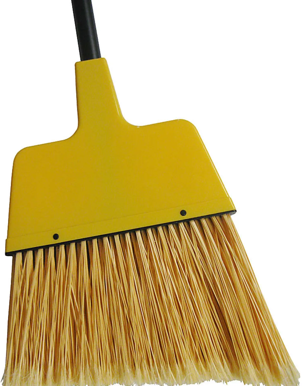 Wilen Complete Angle Broom, Large, 48" Handle, Black/Yellow