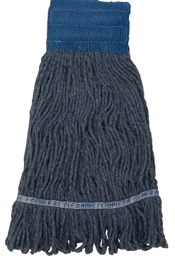 Wilen E-Line Looped End Mop, Large, 5" Headband, Blue