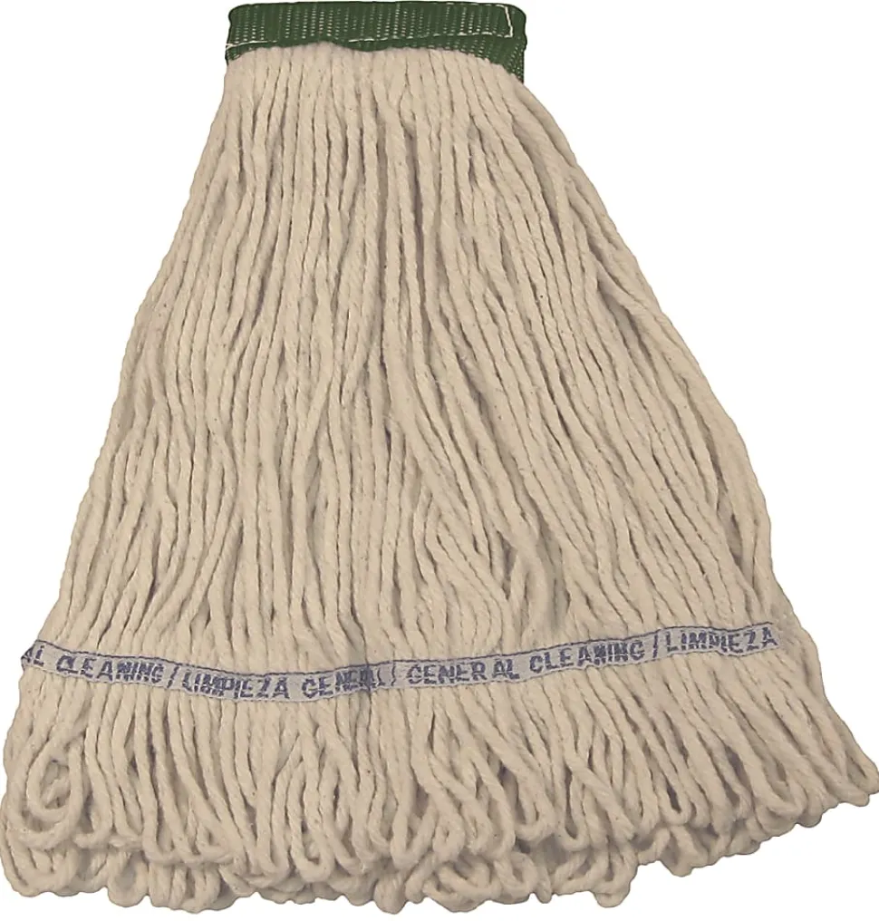 Wilen E-Line Looped End Mop, Medium, 5" Headband, Natural