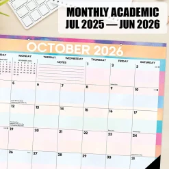 2026-2027 Willow Creek Press Academic Monthly Desk Pad Calendar, 17