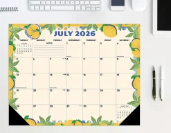 Willow Creek Press Academic Monthly Desk Pad Calendar, 17" x 12", Mediterranean Moments, July 2026 - June 2027, Total Qty 1