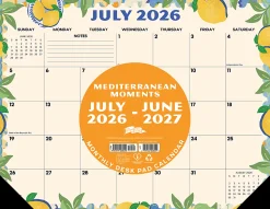 Willow Creek Press Academic Monthly Desk Pad Calendar, 17