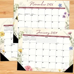 2026-2027 Willow Creek Press Academic Monthly Desk Pad Calendar, 17" x 22", Botanical Garden, July To June, Total Qty 1