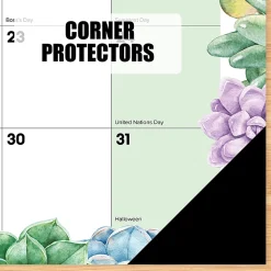 2026-2027 Willow Creek Press Academic Monthly Desk Pad Calendar, 17" x 22", Succulents, July To June, Total Qty 1