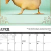 2026 Willow Creek Press Animals Monthly Wall Calendar, 12" x 12", Farm Yoga, January To December, 51092