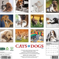 2026 Willow Creek Press Animals Monthly Wall Calendar, 12