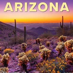 2026 Willow Creek Press Art & Design Monthly Wall Calendar, 12" x 12", Arizona, January To December, 49907