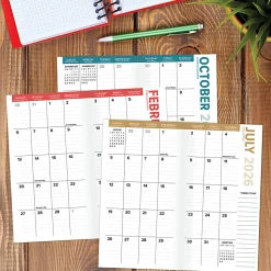 Willow Creek Press Checkbook 2-Year Monthly Academic Pocket Planner, 3-1/2