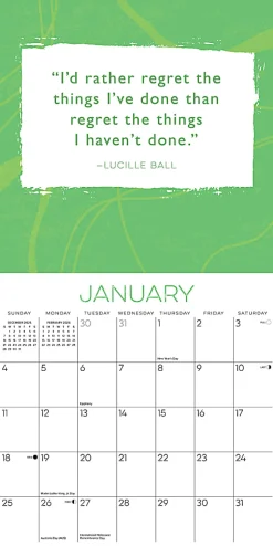 2026 Willow Creek Press Inspirational Monthly Wall Calendar, 12