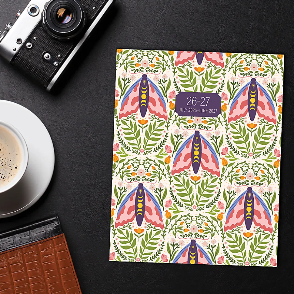 Willow Creek Press Monthly Academic Booklet Planner, 7-1/2" x 9-1/2", Verdant Folk, July 2026 - June 2027, Total Qty 1