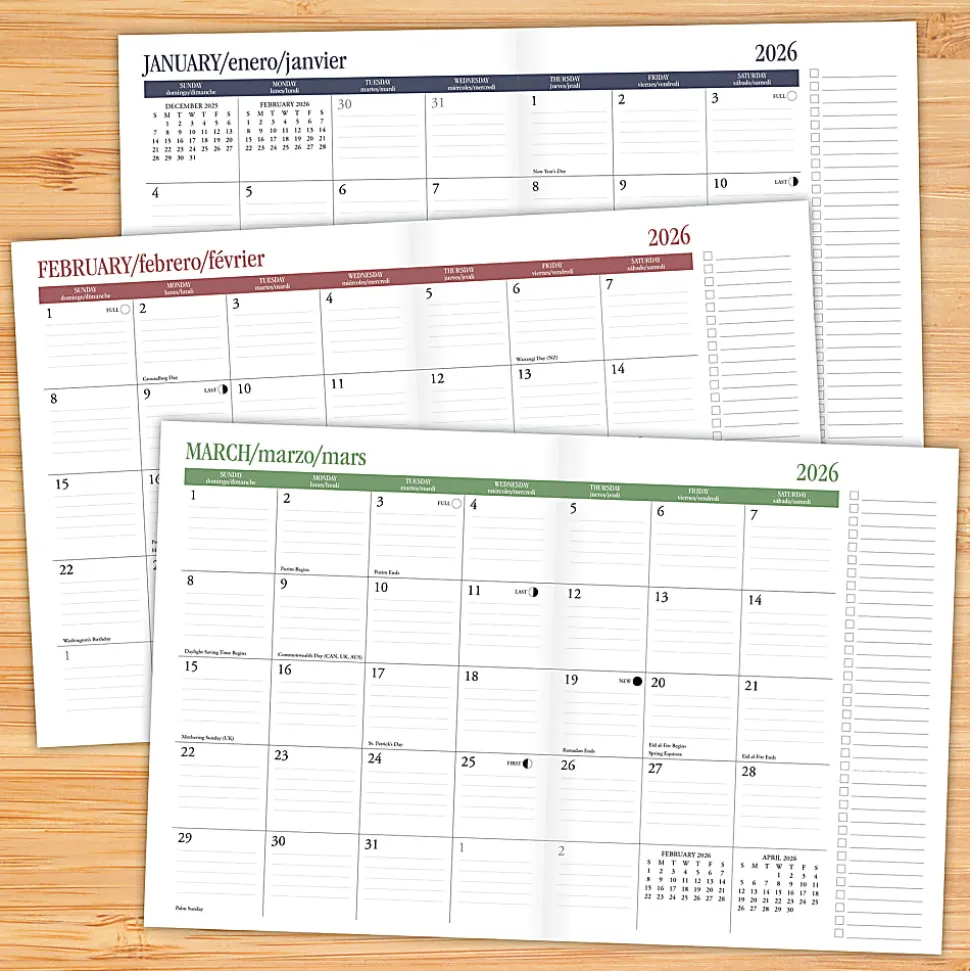 2026 Willow Creek Press Monthly Booklet Planner, 7-1/2" x 9-1/2", Colorful Canal, January To December, 58527