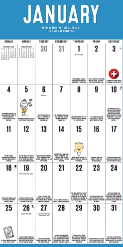 2026 Willow Creek Press Monthly Wall Calendar, 12" x 12", Pun Intended, January To December, O52518