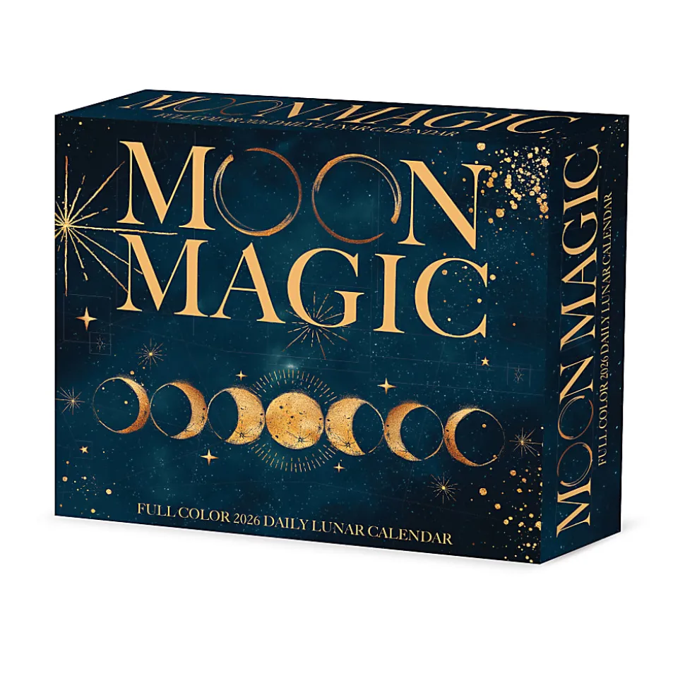 2026 Willow Creek Press Page-A-Day Daily Desk Calendar, 6-1/4" x 5-1/2", Moon Magic, January To December, 55205