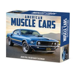 2026 Willow Creek Press Page-A-Day Daily Desk Calendar, 6-1/4" x 5-1/2", American Muscle Cars, January To December, 53904