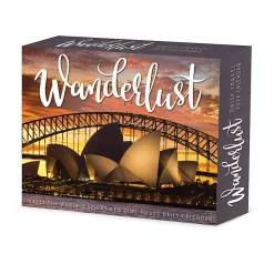 2026 Willow Creek Press Page-A-Day Daily Desk Calendar, 6-1/4" x 5-1/2", Wanderlust, January To December, 54482