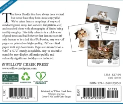 2026 Willow Creek Press Page-A-Day Daily Desk Calendar, 6-1/4" x 5-1/2", Bad Kitties, January To December, 53959