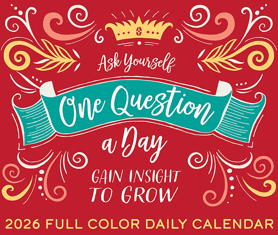 2026 Willow Creek Press Page-A-Day Daily Desk Calendar, 6-1/4" x 5-1/2", One Question A Day, January To December, 54369